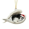 thumbnail image 2 of YOHAVEN Christmas Dog Ornament Pendant, Acrylic Holiday Tree Decorations for Indoor Outdoor Home Wall Car Ceiling Door Xmas Party Holiday Decor, 2 of 5