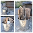 thumbnail image 6 of AmeriHome Stainless Steel Silver Bucket Set - 3 Piece - Small, 6 of 8