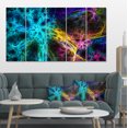 thumbnail image 1 of Glowing Abstract Fireworks - Abstract Canvas Art Print, 1 of 3