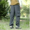 thumbnail image 4 of Akafmk Summer Cargo Pants for Men Lightweight Quick Dry Hiking Pants Stretch Relaxed Work Pants Fishing Camping Long Pants Outdoor Trousers with Multiple Pockets Gray 2XL, 4 of 4