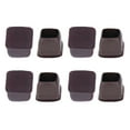 thumbnail image 2 of 8Pcs Chair Leg Cover, TPE Floor Protector With Felt Pad, Furniture Legs  Set Kit For Table, Stool, Brown, 2 of 8
