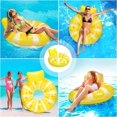 thumbnail image 5 of Inflatable Swim Chair, Air Mattress Floating Hoop,Pineapple Swim Ring Water Toy（style 1）, 5 of 5