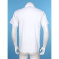 thumbnail image 4 of Aiihoo Mens Unisex Chef Jacket 3/4 Sleeve Chef Coat One Button Restaurant Kitchen Hotel Culinary Work Uniform Chef Shirt White Short Sleeve 4XL, 4 of 7