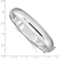 thumbnail image 3 of Sterling Silver Rhodium-plated 12.00mm Bangle Bracelet, 3 of 3