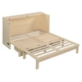 thumbnail image 6 of Queen Size Murphy Bed with Large Capacity Drawers, Space-Saving Cabinet Bed with Foldable Design, for  Apartments, Guesthouses, Gold, 6 of 9