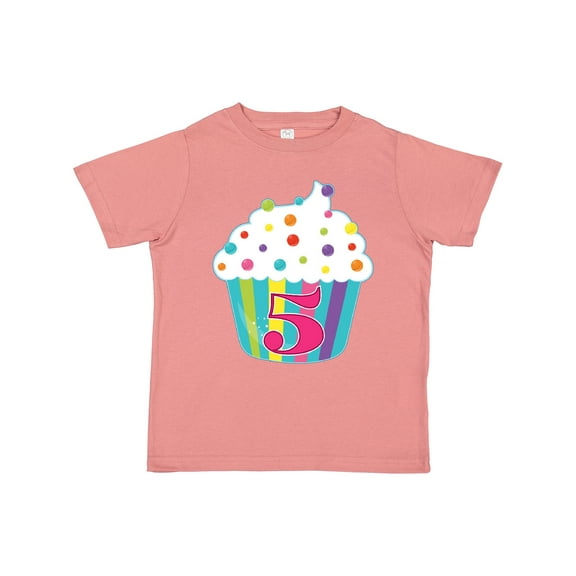 Inktastic 5th Birthday Cupcake Boys or Girls Toddler T-Shirt