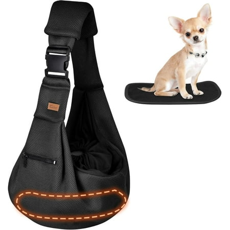 Hgudesign Dog and Sling Carrier - Hands Free Rrsible Pet Papoose Bag - Soft Pouch and Tote Design - Suitable for Puppy  Small Dogs s Outdoor (Classic Grey)