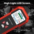 thumbnail image 3 of Probador De Batería Probador de capacidad de batería de 12V y 24V, pantalla LCD almacenada como código QR para motocicleta de coche, 3 of 7