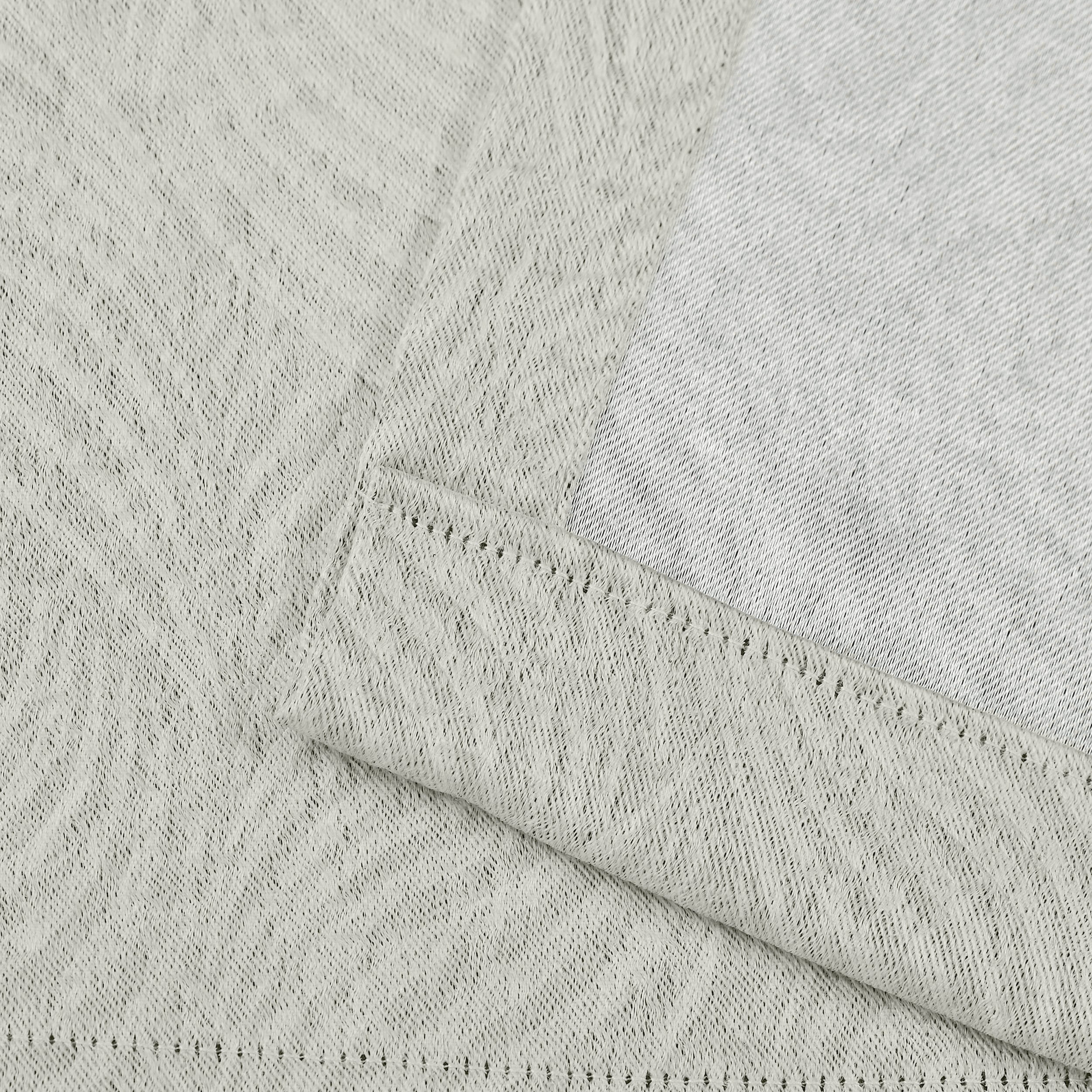 Superior Wave Blackout Grommet Curtains Panel Set, Ivory, 42" x 84"