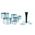 thumbnail image 1 of GEFU 12170 Professional Dish Prepping/Plating/Forming Ring Set, One Size, Silver, 1 of 2