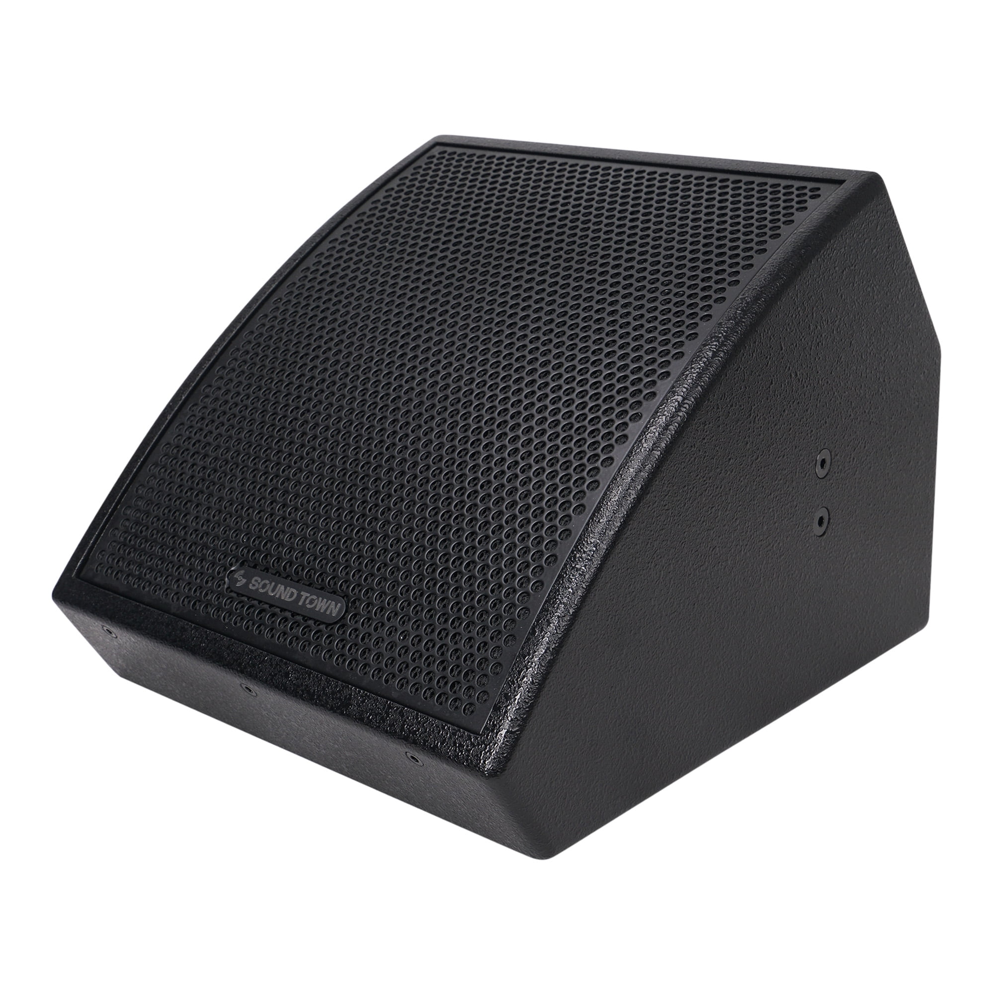 Sound Town CARME Series 8" Coaxial 2-Way Professional PA DJ Stage Monitor Speaker, Black with U Mounting Bracket, Birch Plywood for Installation, Live Sound, Bar, Church (CARME-U8MB)