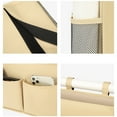 thumbnail image 6 of Bxaolu Bedside Caddy Hanging Bed Organizer Storage Bag Pocket for Bunk and Beds, Bedroom, Dorm Rooms Bed Rails, Multi-Function&nbsp;bed Shelf with 4 Pockets and 2 Hooks (Yellow), 6 of 9