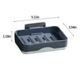thumbnail image 3 of Birdeem Soap Holder 1-Layer Self-Adhesive Soap Dish Wall Mounted Rotatable Soap Holder Box Storage for Bathroom Kitchen, 3 of 12