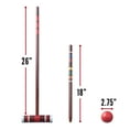 Franklin Sports Croquet Set Includes 6 Croquet Wood Mallets, 6 All