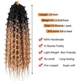 thumbnail image 2 of 24" Butterfly Box Braids Crochet Hair 6 Packs Prelooped Crochet Hair Long Butterfly Locs Jungle Box Braids Crochet Hair Synthetic Braids Crochet Hair, 2 of 7