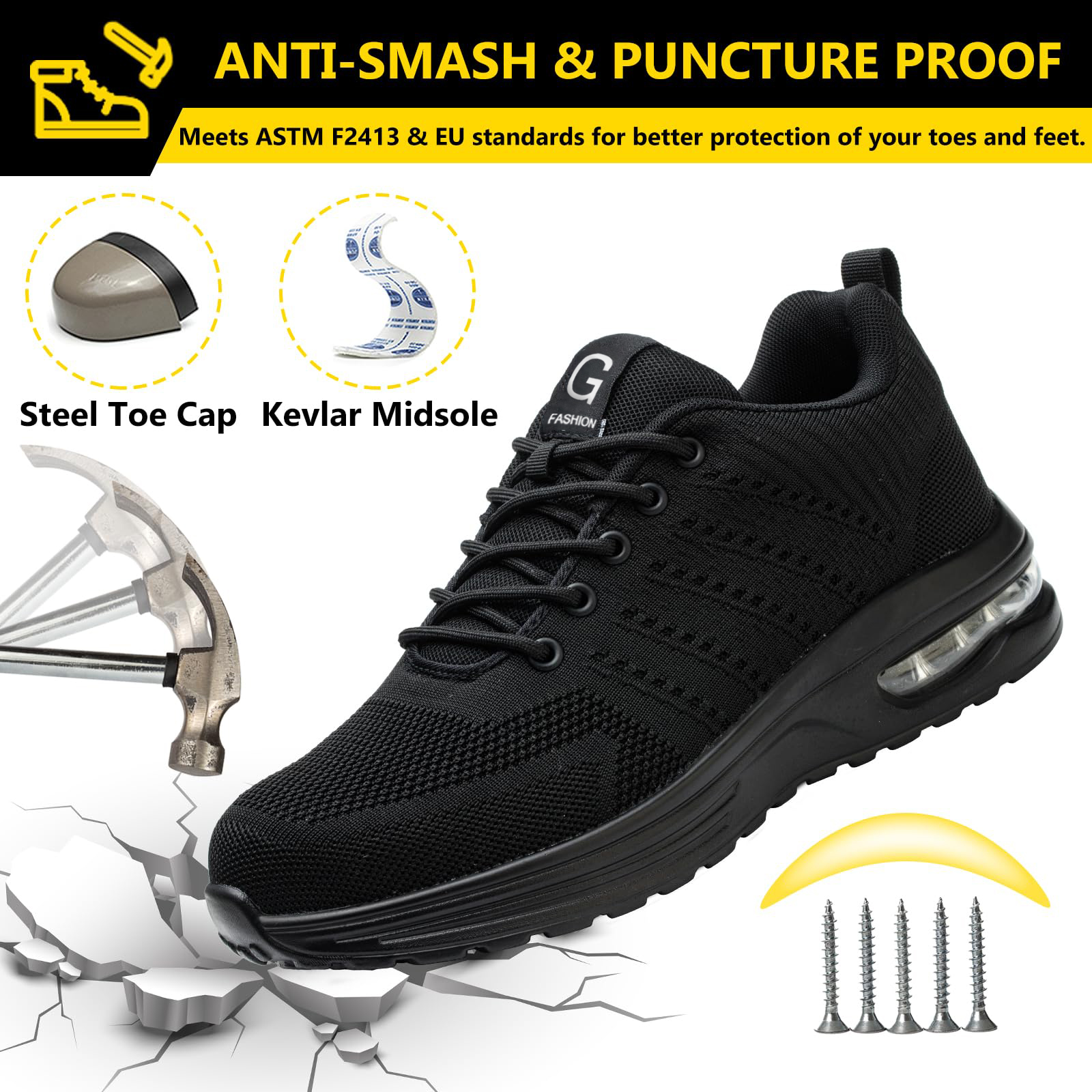 XQJ Steel Toe Anti-Puncture Slip-Resistant Safety Shoe photo 4