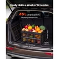 thumbnail image 2 of KFFKFF Plastic Collapsible Storage Bins, 45L 3 Packs, Stackable Folding Storage Crates with Handles, Holds 33 lbs Per Bin, Foldable Heavy Duty Containers, 2 of 9