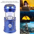 thumbnail image 1 of Escalada Linterna portátil LED solar, linterna telescópica, lámpara de emergencia para acampar (azul), 1 of 5