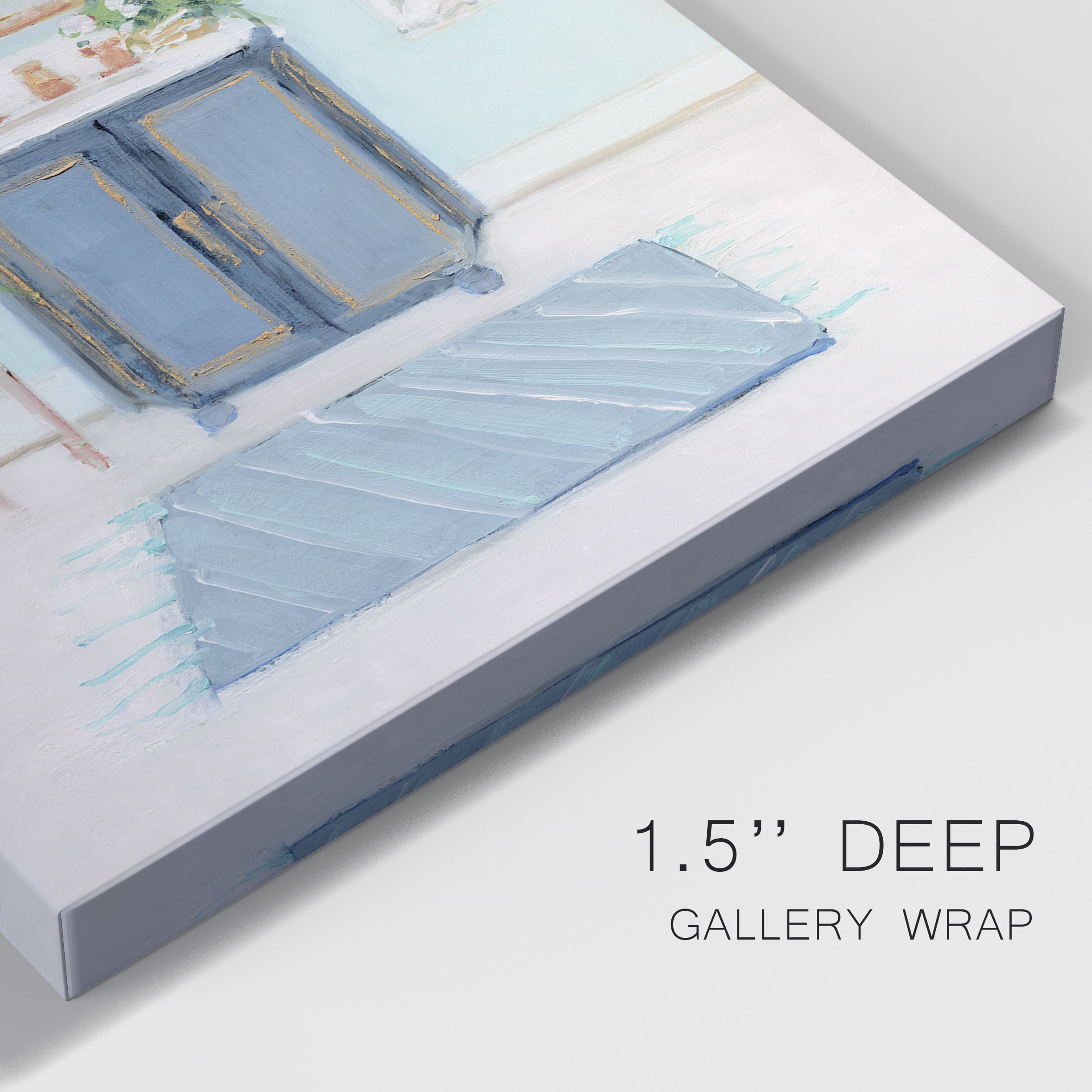 Blue Bath II Premium Gallery Wrapped Canvas - Ready to Hang - 32 x 48