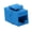 Blue, variant on RiteAV - RJ45 Female to Female STP CAT.6A Keystone Coupler, Shielded (10GB)