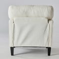 thumbnail image 4 of GIANNA Fabric Accent Chair with Supportive Backrest and Armrest, Modern Comfy Chair for Living Room, Bedroom, or Office, White, 4 of 8