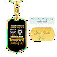 thumbnail image 3 of Cool Freaking Awesome Firefighter Stainless Steel or 18k Gold Premium Swivel Dog Tag Keychain, 3 of 10
