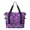 Halloween Witch Spell Purple Pattern, variant on Halloween Checkered Pumpkin Black Cat Expandable Travel Tote Bag, Luggage Sleeve Travel Bag with Dry Wet Pockets, Waterproof Dacron Gift Ideas for Holiday Birthday Gifts