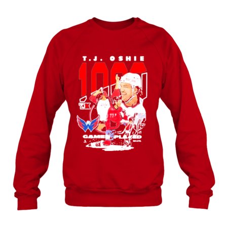Honor J Oshie 1k Games Washington Capitals TJ1k Crewneck Sweatshirt