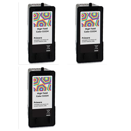 Primera 53334 High Yield Tri-Color Ink Cartridge 3-Pack