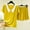 Yellow, variant on Women's Pajamas Plus Size Under $10 Fashion Solid Color V Neck Thin Loose And Casual Home Tops Short Pants Pajamas Sets