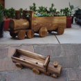 thumbnail image 3 of Train Flowerpot Multi-functional Plant Container Garden Home Vintage Design Wooden Pot, 3 of 4