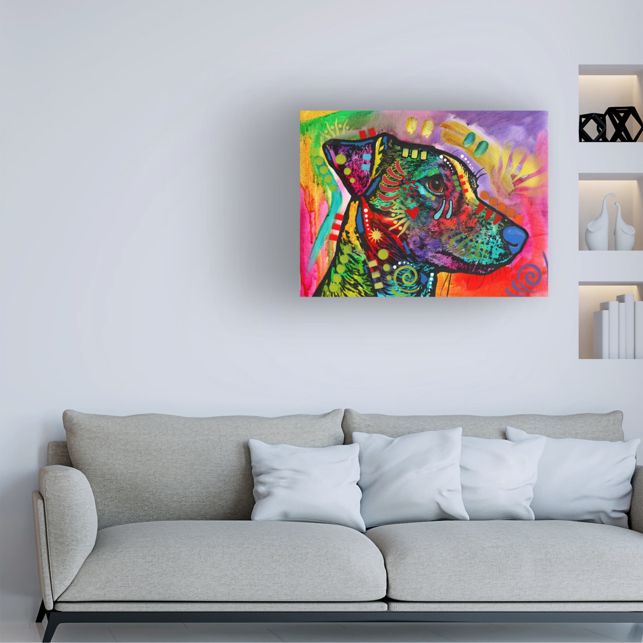 Canvas Wall Art - Dean Russo 'I Just Want All The Love' Wall Art for Living Room, Bedroom, or Office Décor by Trademark Fine Art - 24 x 18 Inches
