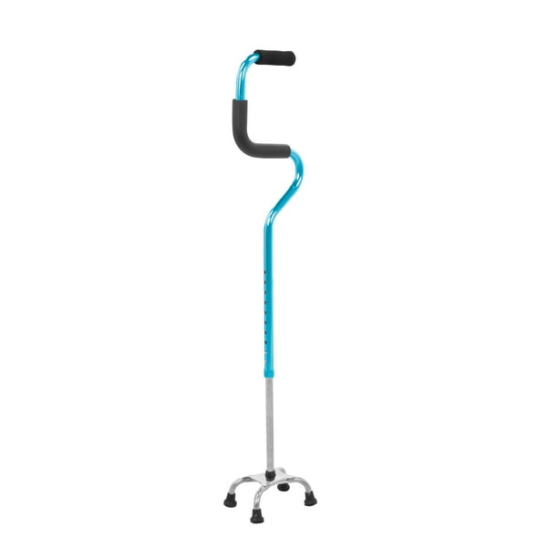 Baston Ortopedico Doble Apoyo De 4 Patas Aluminio Ajustable