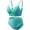 Mint Green #5, variant on Guluxicc 2 Piece Workout Sets for Women Solid Color Wireless V Neck Sports Bra and High Waist Underwear Seamless Breathable Matching Outfit Sets