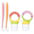 thumbnail image 1 of Contenedor de Alimentos para Bebé HomeChi Rosa con Chupete Mordedera y 2 Cucharas, 1 of 8
