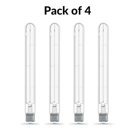Feit Electric 60-Watt Equivalent T10XL Dimmable Vintage Edison LED Bulb – Soft White 2700K (Pack of 4)