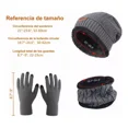 thumbnail image 3 of 3 En 1 Gorro Bufanda Guantes Cuello Unisex Invierno Frío, 3 of 7