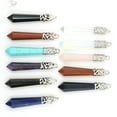 thumbnail image 2 of Collier Pendentif Perle Long Hexagonal Point de Guérison Opale Bijoux Hommes Femmes, 2 of 6