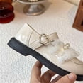 thumbnail image 6 of Owordtank Girls Mary Jane Dress Shoes with Pearls, PU Leather Flats Boots School Uniform Princess Shoes, 6 of 8