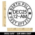 thumbnail image 2 of North Pole Christmas Postmark Santa Claus Mail Stamp Self-Inking Rubber Stamp Ink Stamper - Black Ink - Small 3/4 Inch, 2 of 7
