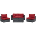 thumbnail image 3 of Modway Summon 5 Piece Outdoor Patio Sunbrella® Sectional Set, Multiple Colors, 3 of 8