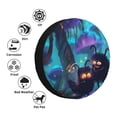 thumbnail image 4 of Salouo Cute Fuzzy Fantasy Creatures Print Spare Tire Cover 14-17 inch Spare Tire Protector Universal Tough Tire Wheel Cover for Trailer SUV and Truck-15 inch, 4 of 6