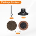 thumbnail image 3 of Uxcell 27pcs Quick Change Discs Set 2" Roll Lock Sanding Discs with 1/4" Shank Pad Holder Coarse Grit for Polish Rust Removal, 3 of 7