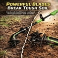 thumbnail image 6 of 2-in-1 Cordless Tiller & Cultivator with Extension Pole – Battery Powered Handheld Garden Tool, Rechargeable Soil Cultivator for Weeding, Flower Beds, Trenching, 6 of 8