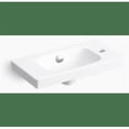 thumbnail image 1 of Kohler K-80179-R-0 Bassin de Lavage des Mains à Droite de la Vie Moderne&44; Blanc, 1 of 1