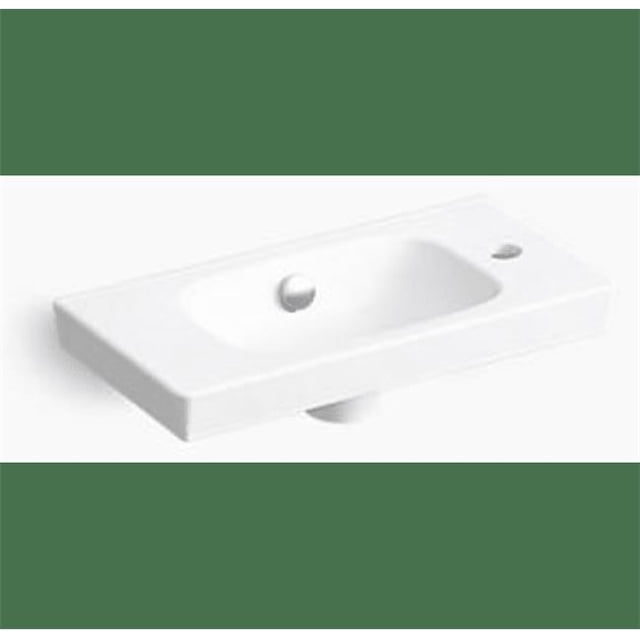 Kohler K-80179-R-0 Modern Life Right Hand Handwash Basin, White