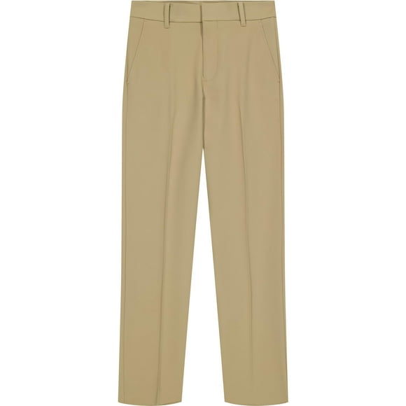 Pantalones Tommy Hilfiger para niños, parte delantera plana, pierna recta, 16, color caqui