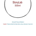 thumbnail image 2 of StonyLab 500ml Round Bottom Single Neck Lab Flask, Clear Heat‑resistant Borosilicate Glass with 24/40 Joint, 2 of 7