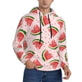 thumbnail image 2 of Daiia Hand Drawn Watermelon for Men's Fashion Hoodies & Sweatshirts with Kangaroo Pocket Hooded Sweatshirt Breathable & Moisture Wicking-X-Large, 2 of 7