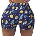 thumbnail image 2 of Haiem Astronaut Corgi No Front Seam Biker Shorts for Women Yoga Workout Gym Bike Shorts with Tummy Control Moisture-Wicking-XX-Large, 2 of 9
